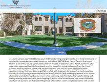 Tablet Screenshot of laurelcanyonapartmenthomes.com